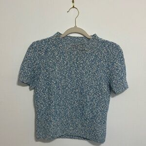 Sandro Paris Italian Yarn Mottled cropped sweater Size 2